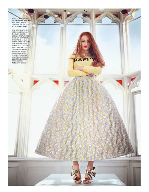 Sex fyeahsophieturner:  Sophie Turner in Tatler pictures