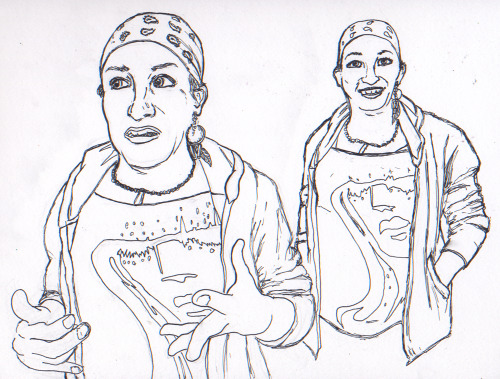 Mihra-Soleil Ross, Ryan Thom, Oliver Leon and Betty LaBelle! Marker Drawings of the sweet and amazin