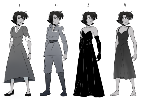 romans-art:reference sheet for all the outfits that appear in Soviet Spies AUeveryday wearlab/pilot 