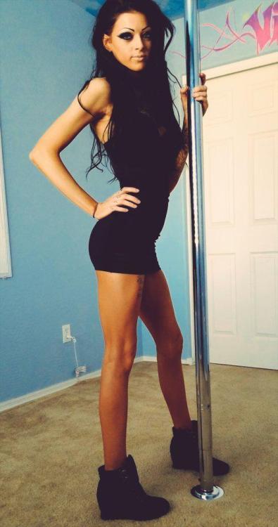 chavsbabescotland: I knew installing that pole in my living room was a good investment. chav sluts c