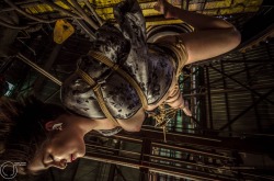 clydedexterous:  Cinclaire is a , well what we thought to be abandoned mill. Managed to get a few shots until we were stalked upon by a creepy old guy that kicked us out. #Nola #rope #kinbaku #shibari 