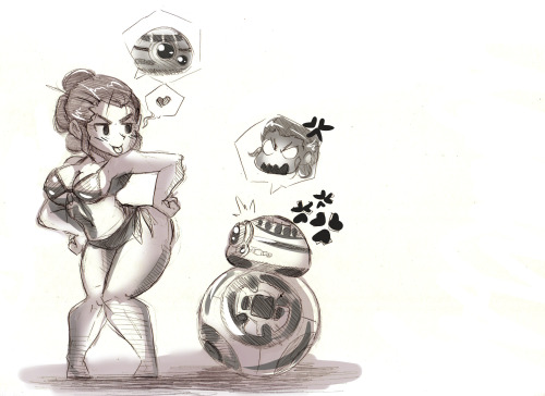 BB-8 enjoying Rey’s Body and freedom.while adult photos