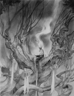 red-lipstick:  Allen Williams - Tree of Tales, 2012     Drawings: Graphite on Paper 