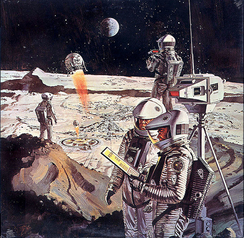 rocketumbl:  2001 A SPACE ODYSSEY Art by Bob McCall 