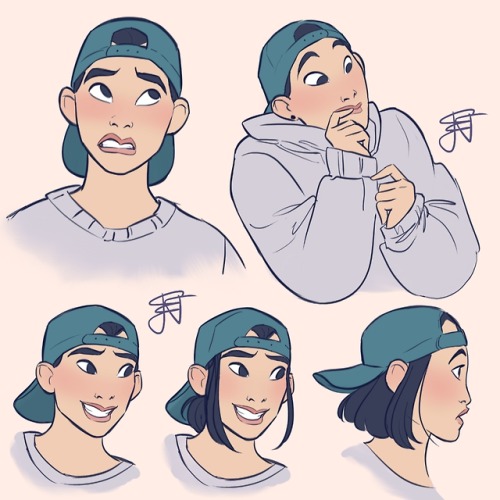 elenaandherstuff: More modern Mulan sketches