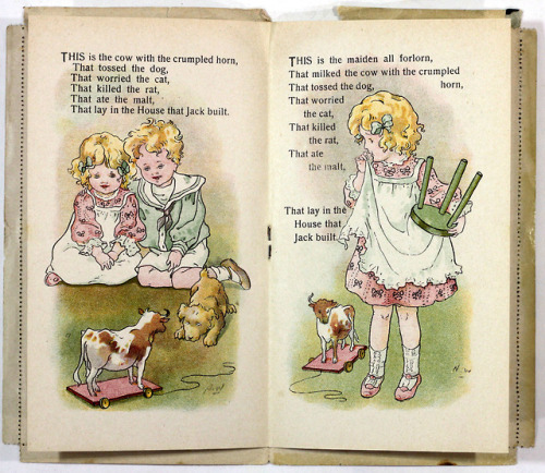 Dean’s Postal Toy Books - The house that Jack builtc1885-90Rare unposted example the covers / illust