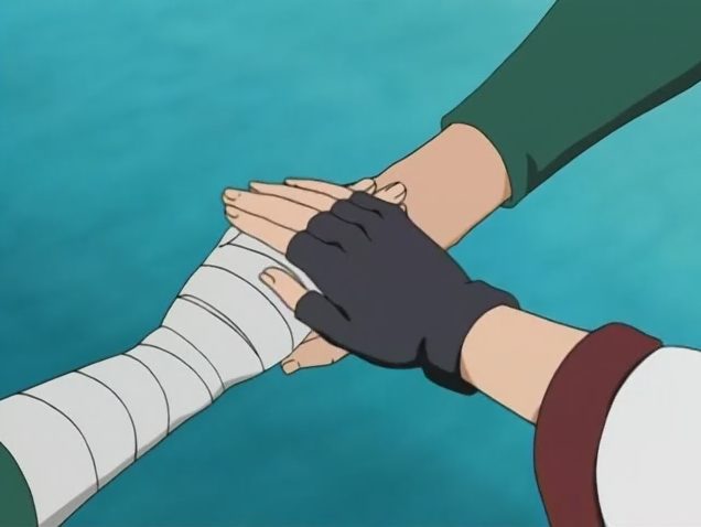 bleachxnaruto:teacher-monica:*Inner dialogue*Gai: Neji… put you f%$king girly hand