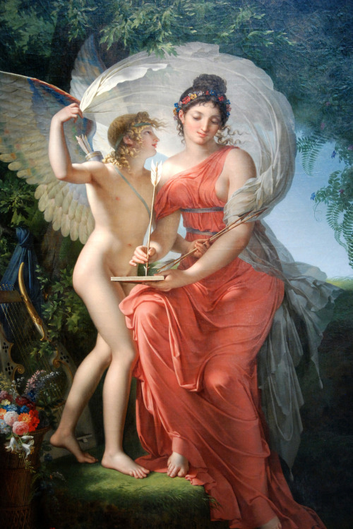 Erato, Muse of Lyrical Poetry (1800). Charles Meynier (French, 1768-1832). Oil on canvas. The C