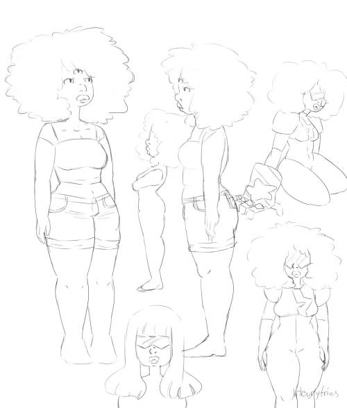 irlcurlyfries:  Im still not satisfied with my current style. (lol i never am) so here are some things I drew yesterday while experimenting. I like how they came out. (though i may be switching between styles idk) x << the naughty version of the