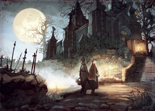 enijoiart:Bloodborne posters.My favorite locations in the game *о*