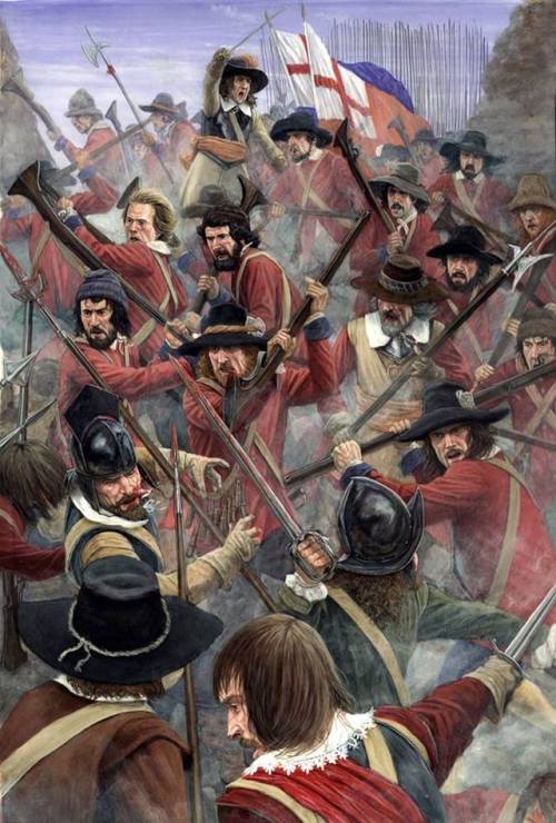 historicaltimes:The parlimentarian breach at Millmount, 1649, Siege of Drogheda. via reddit