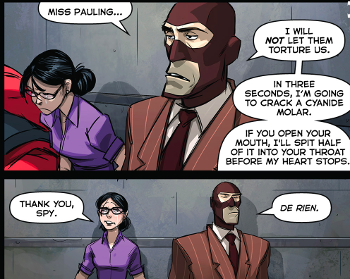 RED and BLU Spy’s Conversation