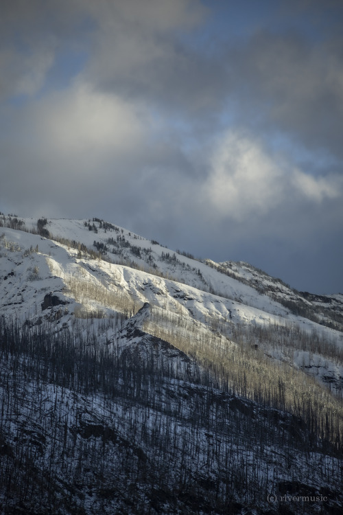 riverwindphotography: A gorgeous play of light on the slopes of the mountains; Sylvan Pass, Yellowst