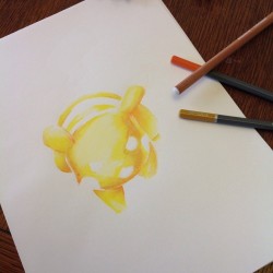 wolfiboi:  Who’s that Pokemon? #pokemon #pikachu #yellow #electric #mouse #pencilcrayon #art #illustration