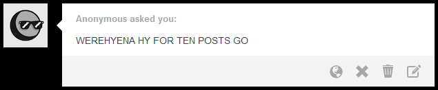 ask-hyena-the-huntress:  …I just can’t catch a break, can I?