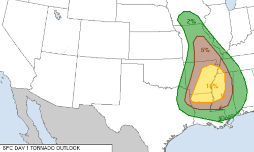 TODAY: Yesterday’s big hail producing system has shoved off to the east with a few tornadoes p
