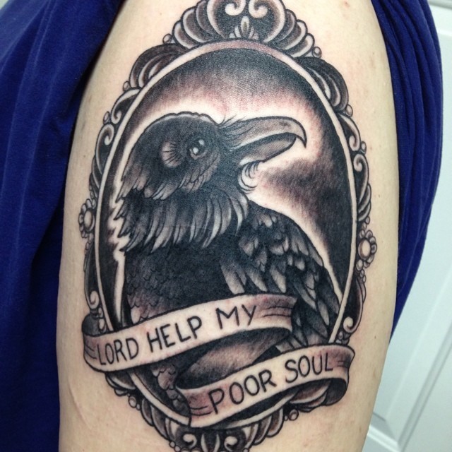 ink-raza: @taylorannetattoos rolled a natural 20 again! #dungeonsandDragons#edgarallanpoe