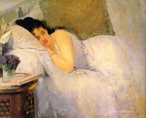 Woman Awakening, by Eva Gonzales, 1876