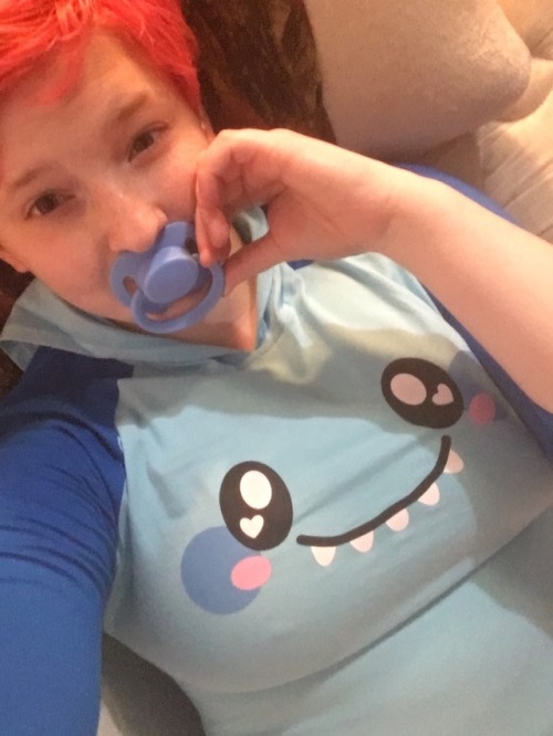 My new onesie and paci from littleforbig! I love the Dino onesie and the paci is wonderful!