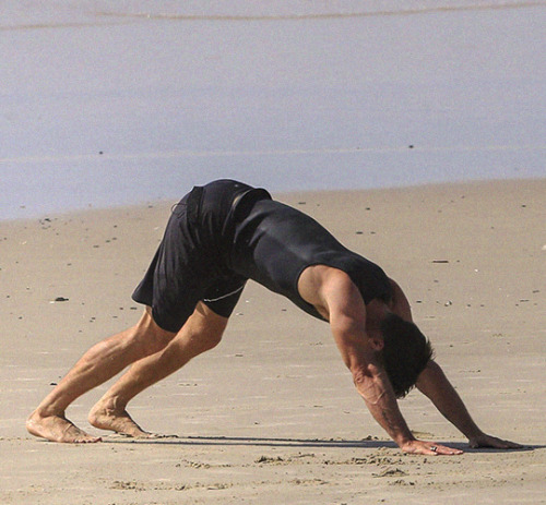 marvelassembles: Chris Hemsworth at the beach in Byron Bay, NSW, on Tuesday, 3rd March 2020