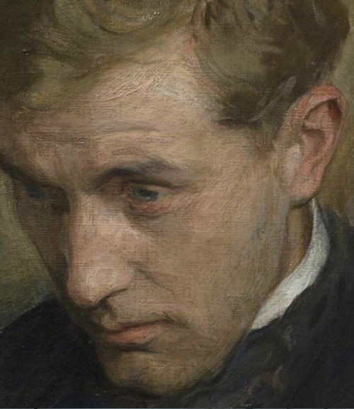 aurosanlo:  andrej33 Wojciech Weiss Melancholik (Totenmesse, Portret Antoniego Procajlowicza) 1898 detail   