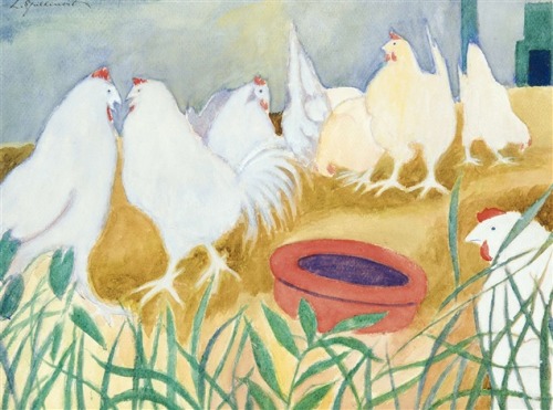 Poules , ca. 1917 Léon Spilliaert