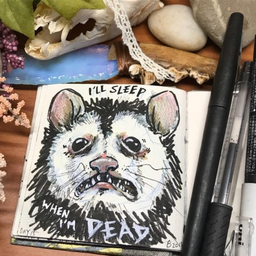 Day 15: Sleep is for the weak. . These possums are too accurate. . . . #illustratenow #illustrator