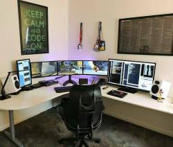 technigadgets:  Via @setuptour_  Surround setup for gaming and productivity.  @empoweredinnocence getting there&hellip;