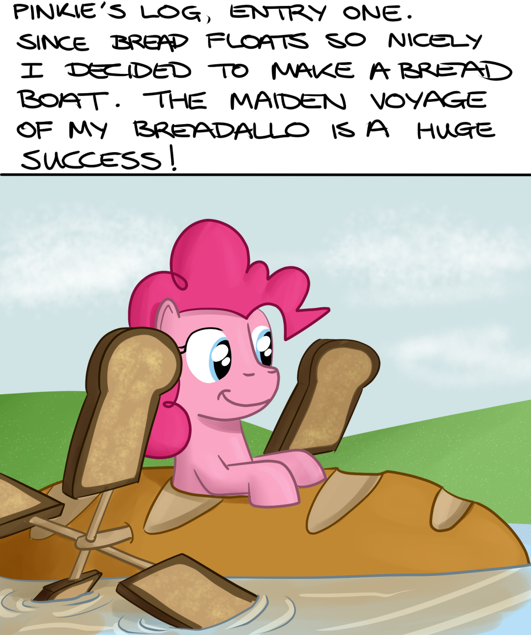 hoofclid: That boat lasted surprisingly long. I think Pinkie may be on to something.