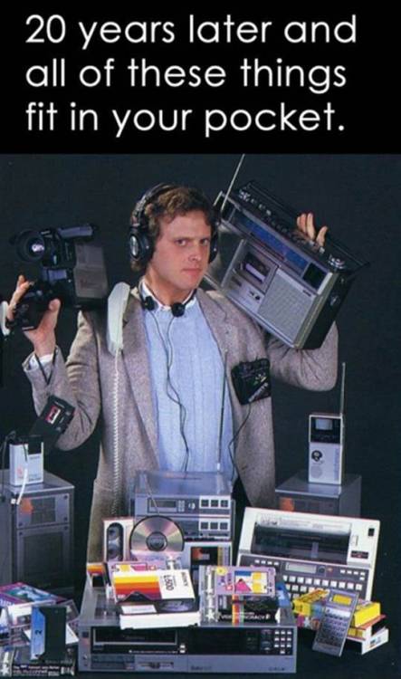 Try explaining to a person from the 80’s what a smartphone is, and what all it can do. 