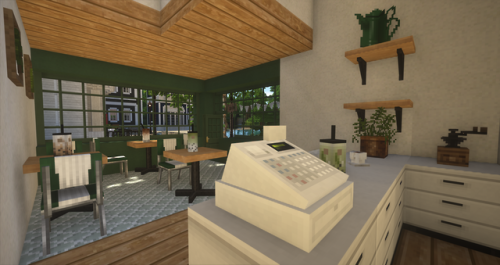 green cafe (minecraft, cocricot)
