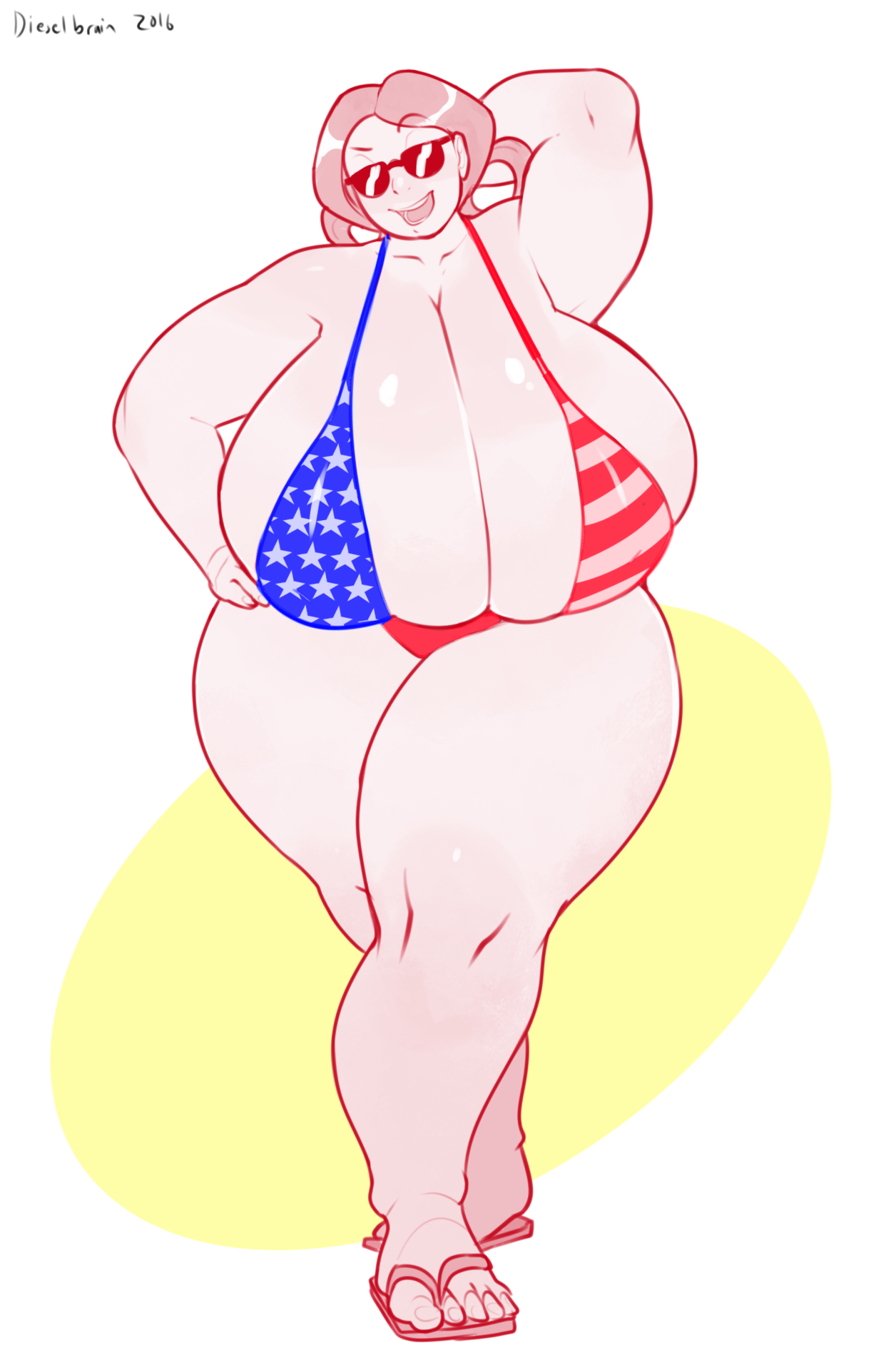 dieselbrain:  a patron request for empyreanobscure’s oc Ms Immortal wearing an