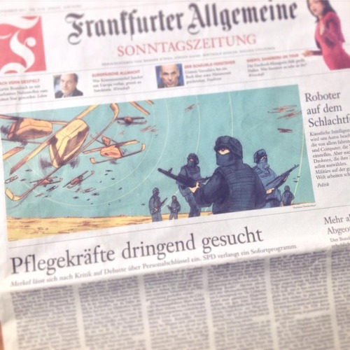 Für die letzte Ausgabe der FAZ Sonntagszeitung durfte ich Titelseite und Innenteil illustrieren! #fr