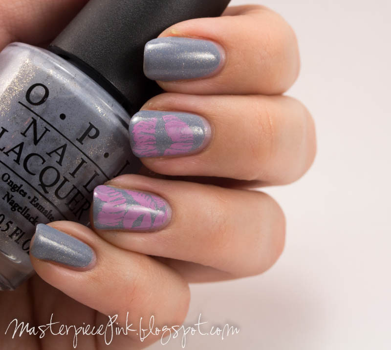 OPI - I Don’t Give Rotterdam!
Konad special polish in pastel pink
Images from Bundlemonster stamping plate BM-303