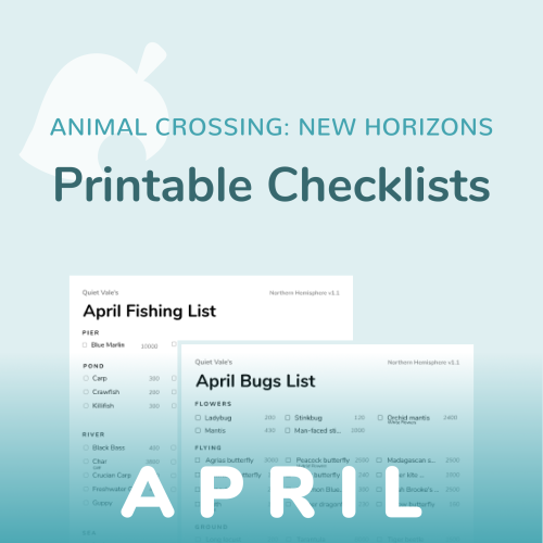 Download Printables of my April Lists! Hi friends!A few people have mentioned having a printable ver