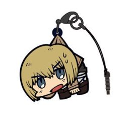 Preview of Tsumamare’s new Shingeki no Kyojin “pinched” rubber phonejack straps (Also available as keychain rings)!Release Date: Late May 2016Retail Price: 648 Yen Each