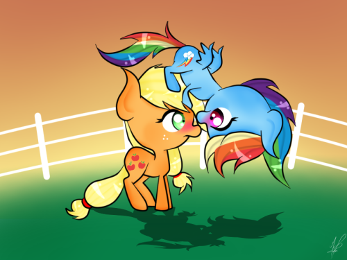 mlpfim-fanart:Appledash :3 by Cofee-Love X3 <3