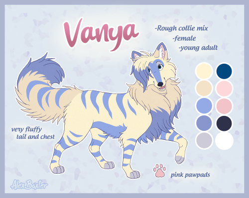 Another ref sheet, this time for Vanya! I’ve had her for a while and she’s always had stripes, but i