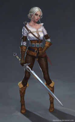 art-of-cg-girls:  Ciri Fan Art by Maokai