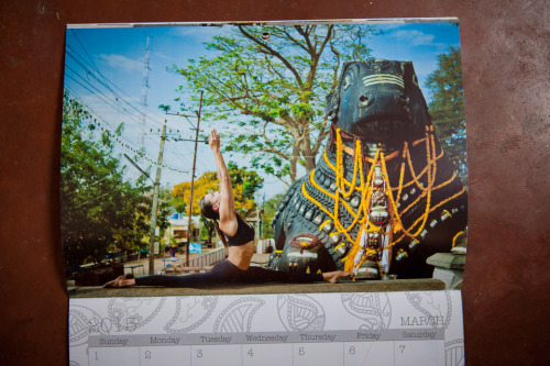 Get copies of the 2015 Yogic Photos Calendar shipped internationally.   All proceeds from the calend