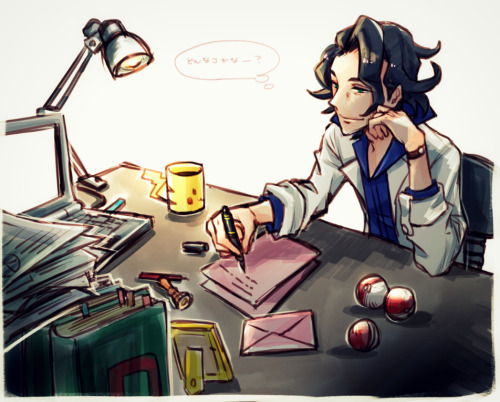 raspomme: プラターヌ博士らくがきまとめ By 風丸りん Permission was granted by the original artist to use these images.