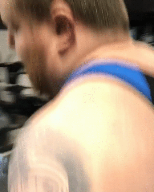 Powerlifter Mark MacQueen at it again.