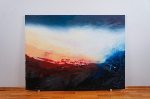 ernestvolynec: First commission of the year - big atmospheric painting. 120 x 90 cm, oil on canvas. 