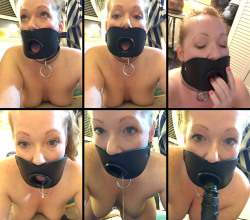 kittydenied:  I got a new open mouth gag