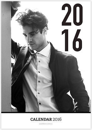 darrensblaines: Darren Criss 2016 calendarWith photos and quotes. GET ONE HERE