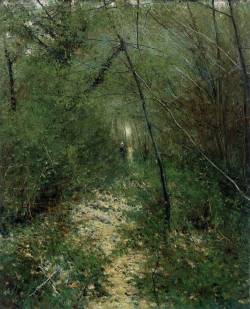 lyghtmylife:  NORDSTRÖM, Karl Fredrik Swedish painter (b. 1855, Stenkyrka, Västra Götalan, d. 1923, Drottningholm) A Clearing in the Woods at Grèz1882Oil on canvas, 114 x 92 cmNorrköpings Konstmuseum, Norrköping 