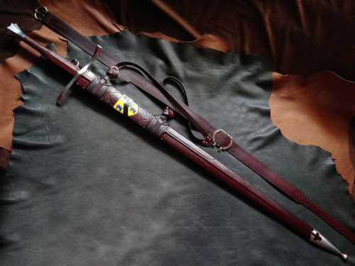 A recently completed scabbard commission for the Albion Earl