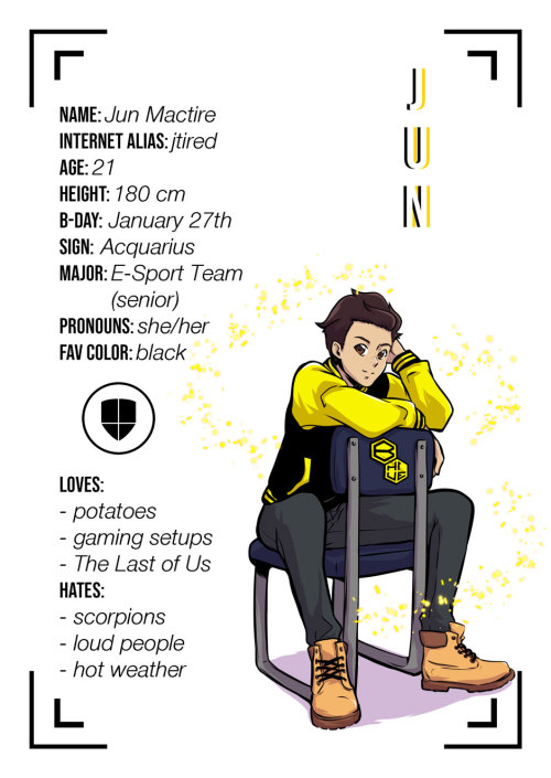 We are starting a new webcomic (full color this time). So here is the character’s sheets! &