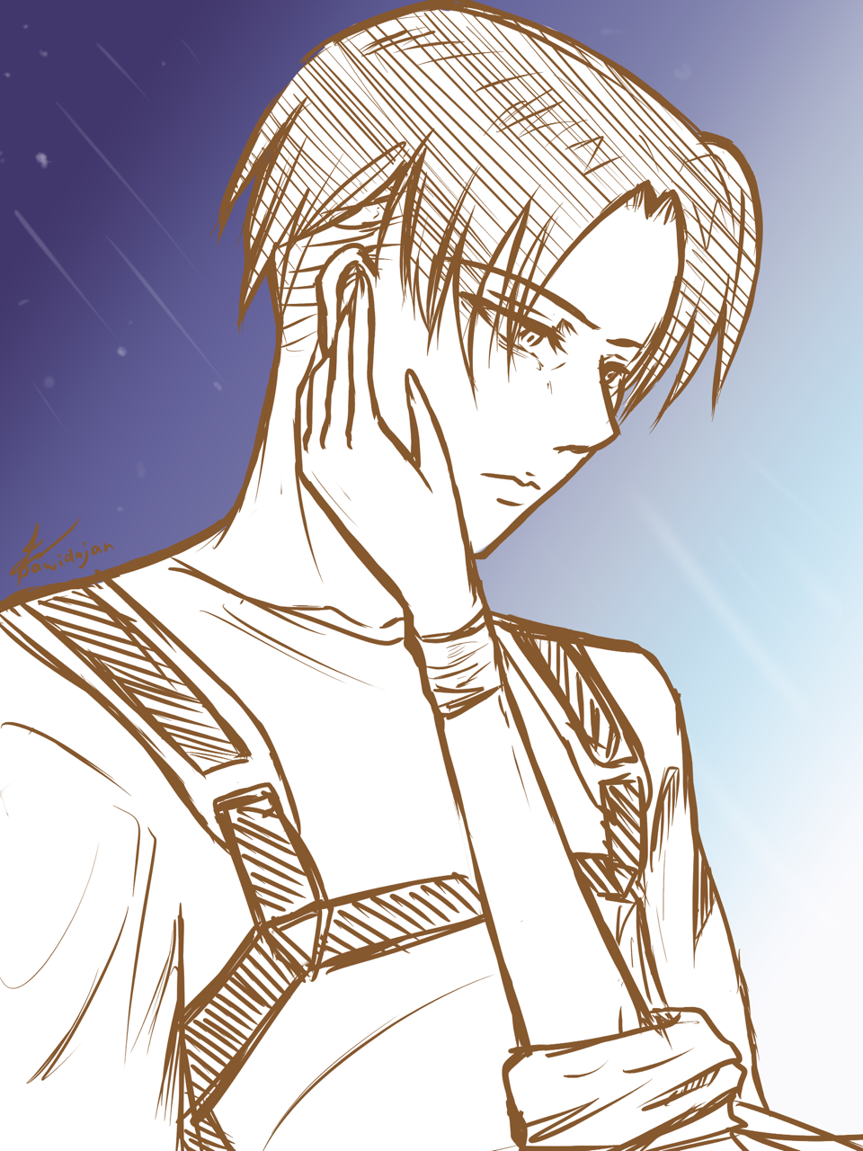 pawidajan:  inspired by Lost stars Begin again’s song. fanart by pawidajan 
