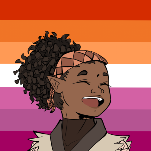murphys-art-blog:I made a pair of Hurley and Sloane pride icons! Lesbian icons and Sloane is trans a